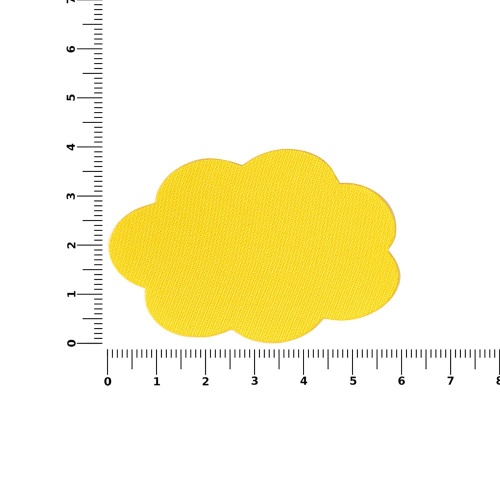 Наклейка тканевая Lunga Calum, L, желтая фото 2