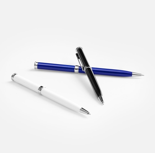 Ручка шариковая Finn Chrome, черная фото 3