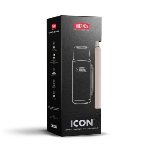 Термос Icon 1200, бежевый фото 11