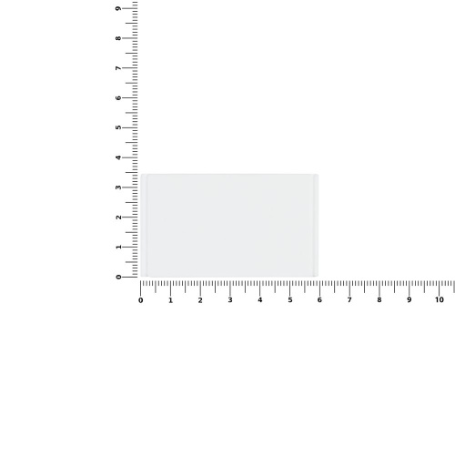 Лейбл из ПВХ Dzeta, M, белый фото 2