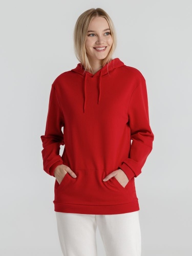 Толстовка с капюшоном унисекс Hoodie, красная фото 12