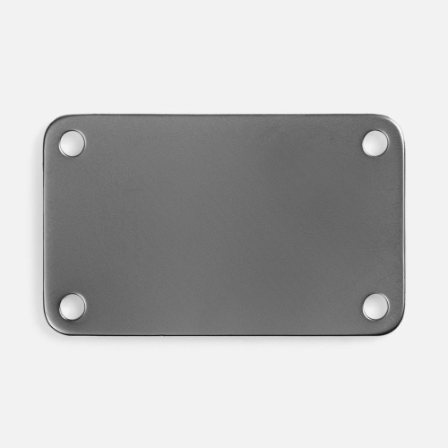 Шильдик металлический Furo, серый металлик фото 2