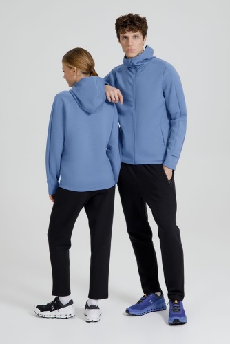 Куртка с капюшоном унисекс Begi, синяя фото 6