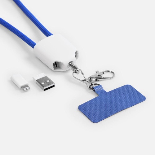 Кабель-ланьярд energyFlex Pro, синий фото 5