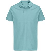 Рубашка поло унисекс Pacific, голубая (морская волна)