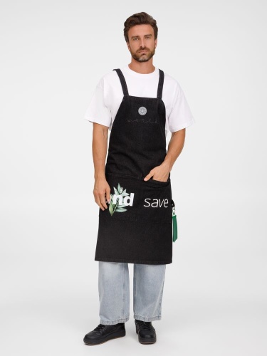 Фартук джинсовый E2, черный фото 5 Фартук джинсовый E2, черный фото 5