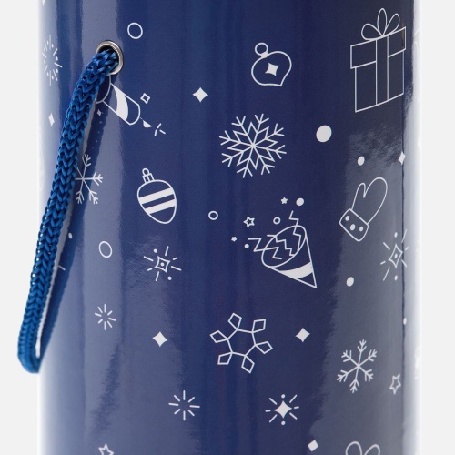 Тубус для бутылки Snowlace, синий фото 3 Тубус для бутылки Snowlace, синий фото 3