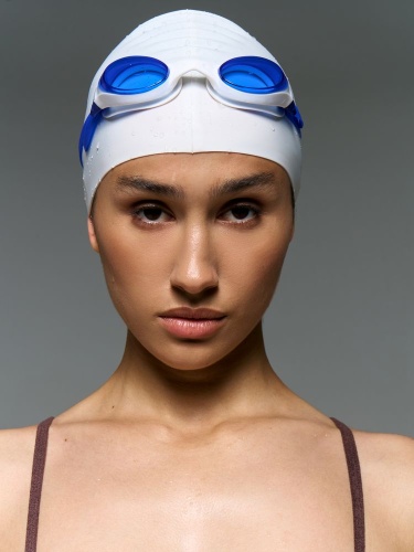 Шапочка для плавания Aquasana, белая фото 2