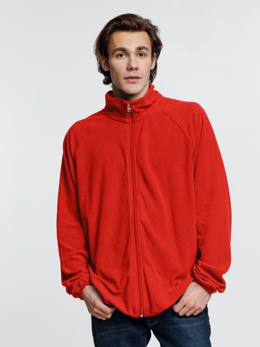 Куртка флисовая унисекс Fliska, красная фото 4 Куртка флисовая унисекс Fliska, красная фото 4
