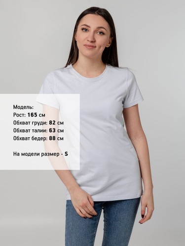 Футболка женская T-bolka Stretch Lady, белая фото 5