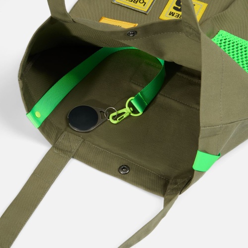 Застежка-карабин Snap Hook, M, желтый неон фото 6