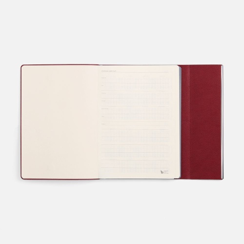Ежедневник Petrus Flap, недатированный, красный фото 8