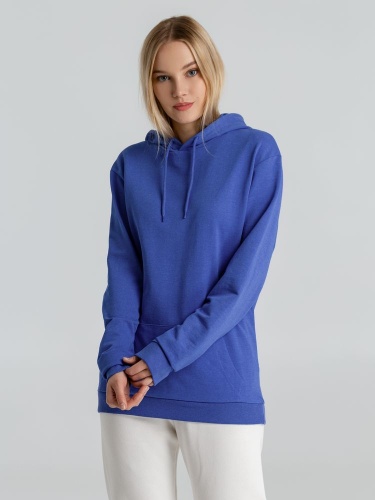 Толстовка с капюшоном унисекс Hoodie, ярко-синий меланж фото 7