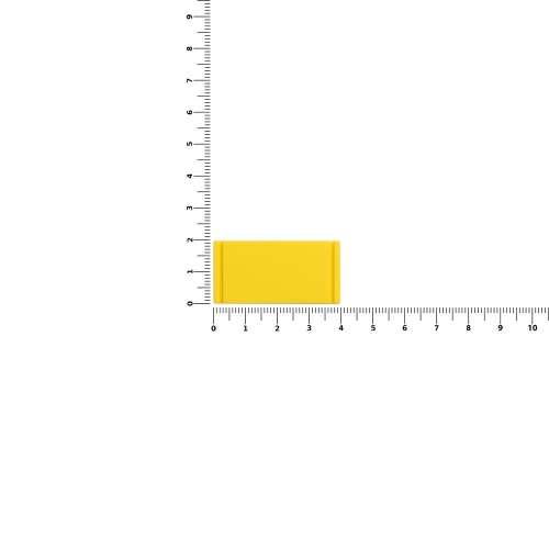 Лейбл из ПВХ Dzeta, XS, желтый фото 3 Лейбл из ПВХ Dzeta, XS, желтый фото 3