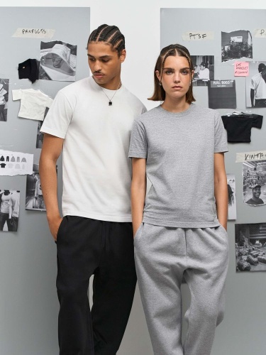 Футболка унисекс Cliff, светло-бежевая (неокрашенная) фото 3