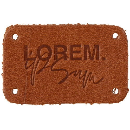 Лейбл кожаный Beta, S, горчичный фото 4 Лейбл кожаный Beta, S, горчичный фото 4