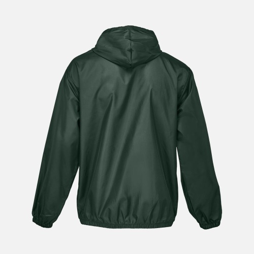 Ветровка унисекс Shield, темно-зеленая фото 3