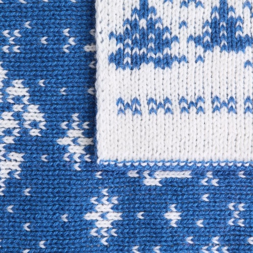 Плед Holidale, синий с молочным фото 6 Плед Holidale, синий с молочным фото 6