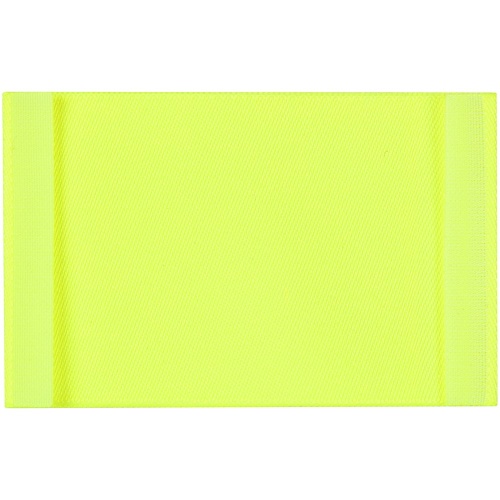 Лейбл тканевый Epsilon, XL, желтый неон фото 2