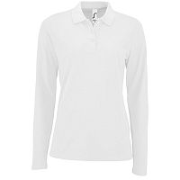 Рубашка поло женская с длинным рукавом Perfect LSL Women, белая