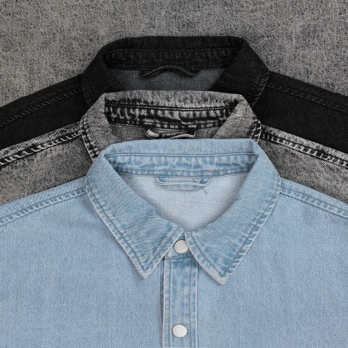 Куртка джинсовая O3, черная фото 5 Куртка джинсовая O3, черная фото 5