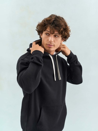 Худи унисекс Cameron, черное с красным фото 3 Худи унисекс Cameron, черное с красным фото 3