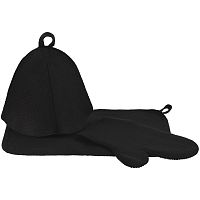 Набор для бани «Парилка», ver.2, черный