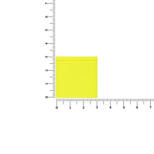 Лейбл из ПВХ Kare, желтый неон фото 2