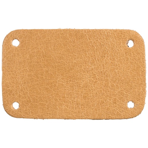 Лейбл кожаный Beta, S, бежевый Лейбл кожаный Beta, S, бежевый