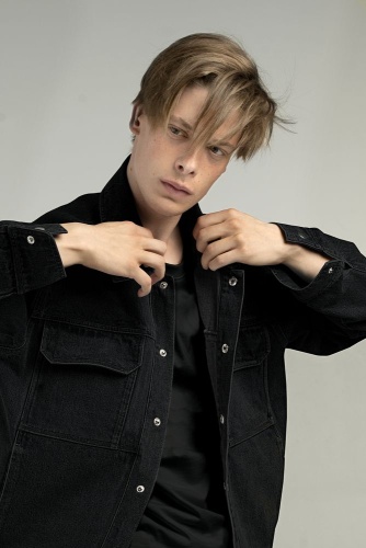 Куртка джинсовая O2, черная фото 4 Куртка джинсовая O2, черная фото 4