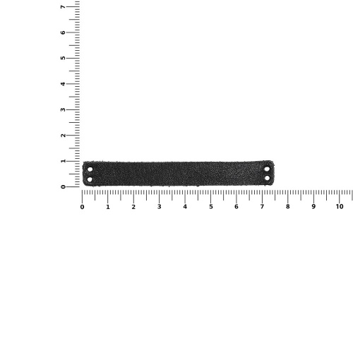 Лейбл кожаный Beta, XS, черный фото 4