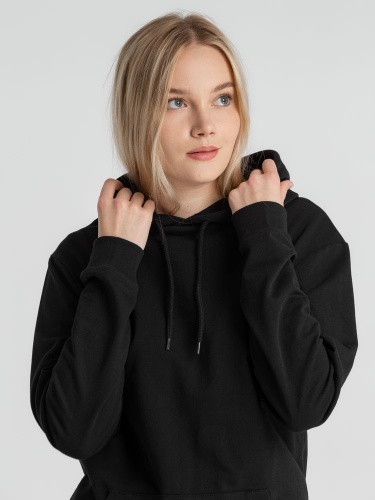 Толстовка с капюшоном унисекс Hoodie, черная фото 11