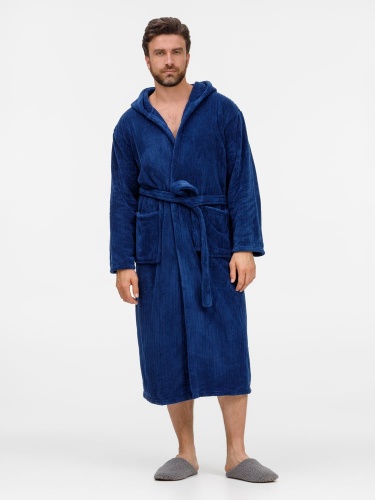 Халат флисовый Magic Mantle, темно-синий фото 3 Халат флисовый Magic Mantle, темно-синий фото 3