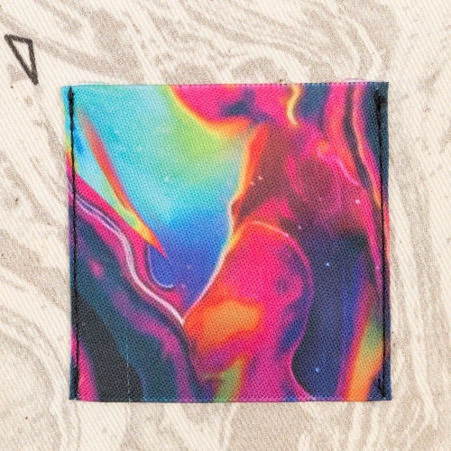 Лейбл тканевый Epsilon, L, белый фото 7