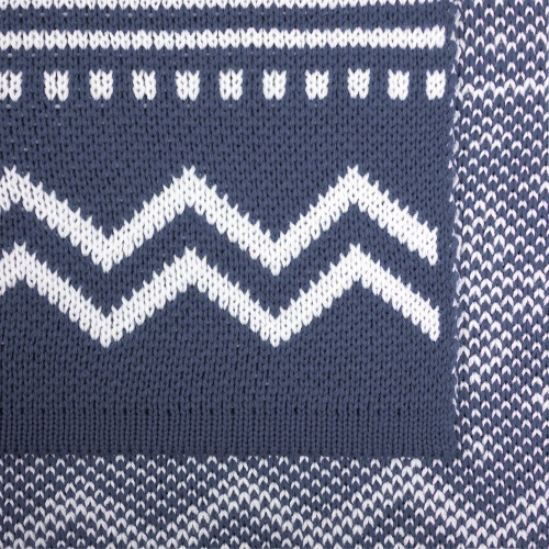 Плед Elnik, серый с молочно-белым фото 2 Плед Elnik, серый с молочно-белым фото 2