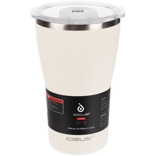 Термостакан Sapporo, белый (молочный) фото 4