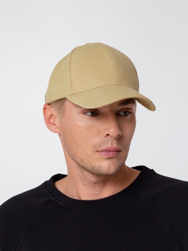 Бейсболка Hillside, бежевая фото 4 Бейсболка Hillside, бежевая фото 4