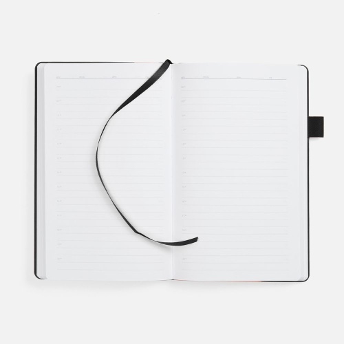 Ежедневник White Shall, недатированный, бело-черный фото 3