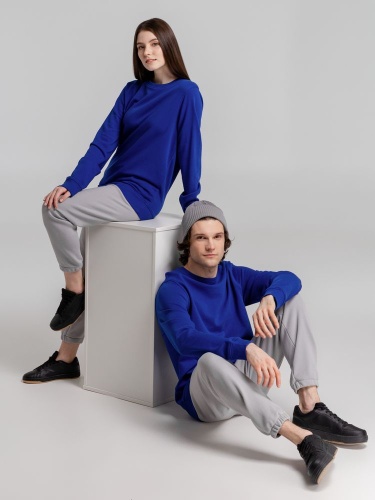 Свитшот унисекс BNC Inspire (Organic), ярко-синий фото 12