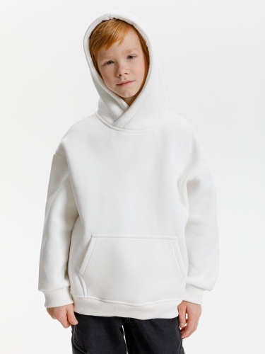 Худи детское оверсайз Junipero, молочное (белое) фото 3 Худи детское оверсайз Junipero, молочное (белое) фото 3