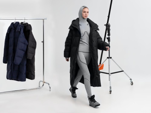 Пуховик унисекс Kapsula, серый фото 6