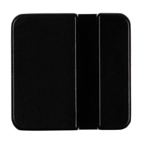 Квадратный шильдик на резинку Epoxi, черный фото 2