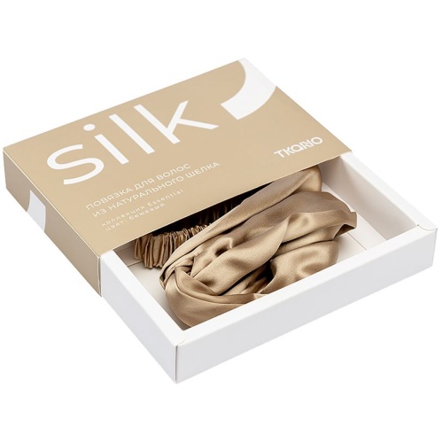 Повязка для волос Essential, бежевая фото 3 Повязка для волос Essential, бежевая фото 3