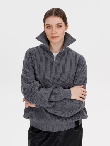 Джемпер Siluetti Birne, серый фото 3