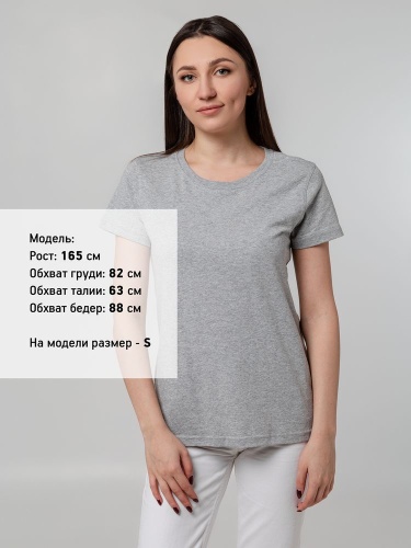 Футболка женская T-bolka Stretch Lady, серый меланж фото 10