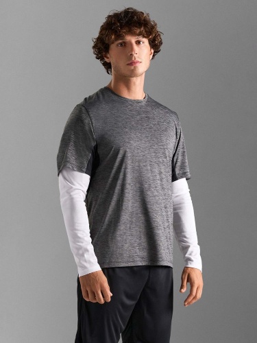 Футболка спортивная унисекс Storm, черная фото 5