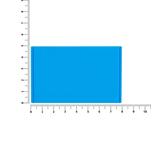 Лейбл из ПВХ Dzeta, XL, голубой фото 2