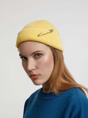 Шапка Pricker, желтая (попкорн) фото 5 Шапка Pricker, желтая (попкорн) фото 5