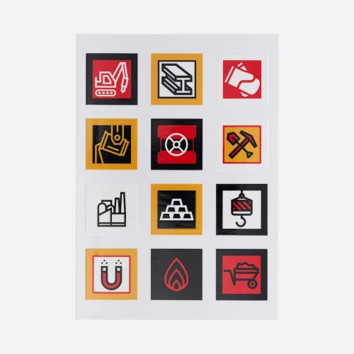 Стикерпак UV-DTF Industry, металлургия фото 2