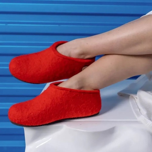 Домашние валенки Cant, красные фото 3